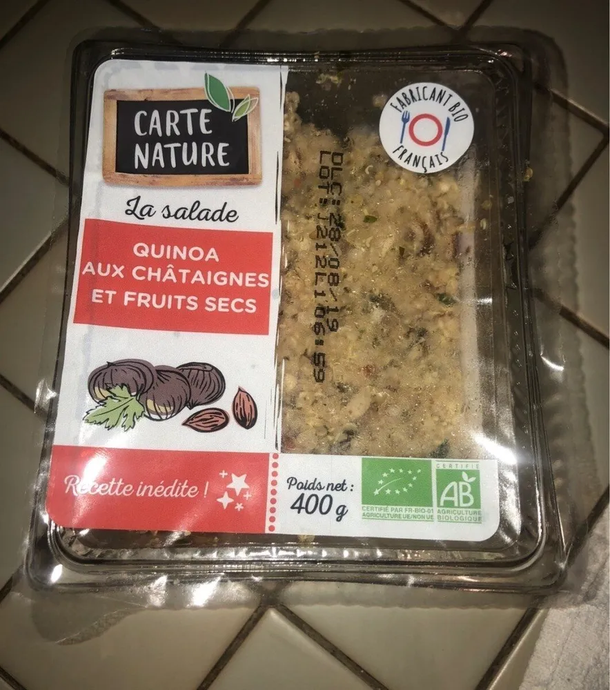 Quinoa aux Châtaignes et Fruits Secs