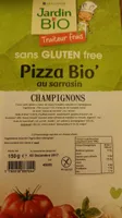 Pizza Bio' au sarrasin Champignons
