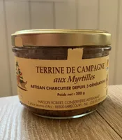 Terrine de campagne aux myrtilles