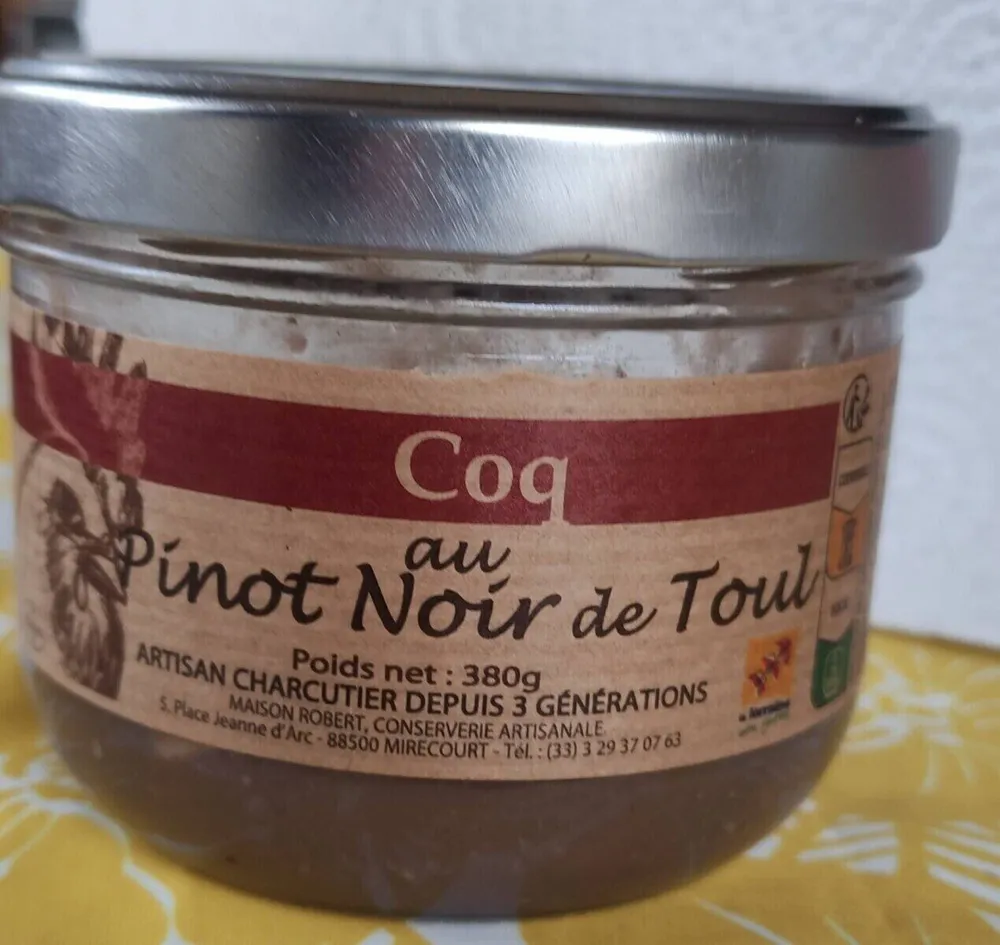 Coq au pinot de Toul