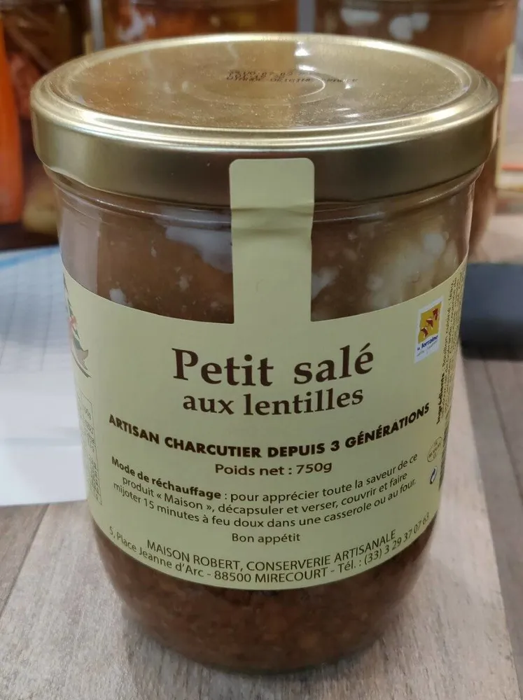 Petit salé aux lentilles