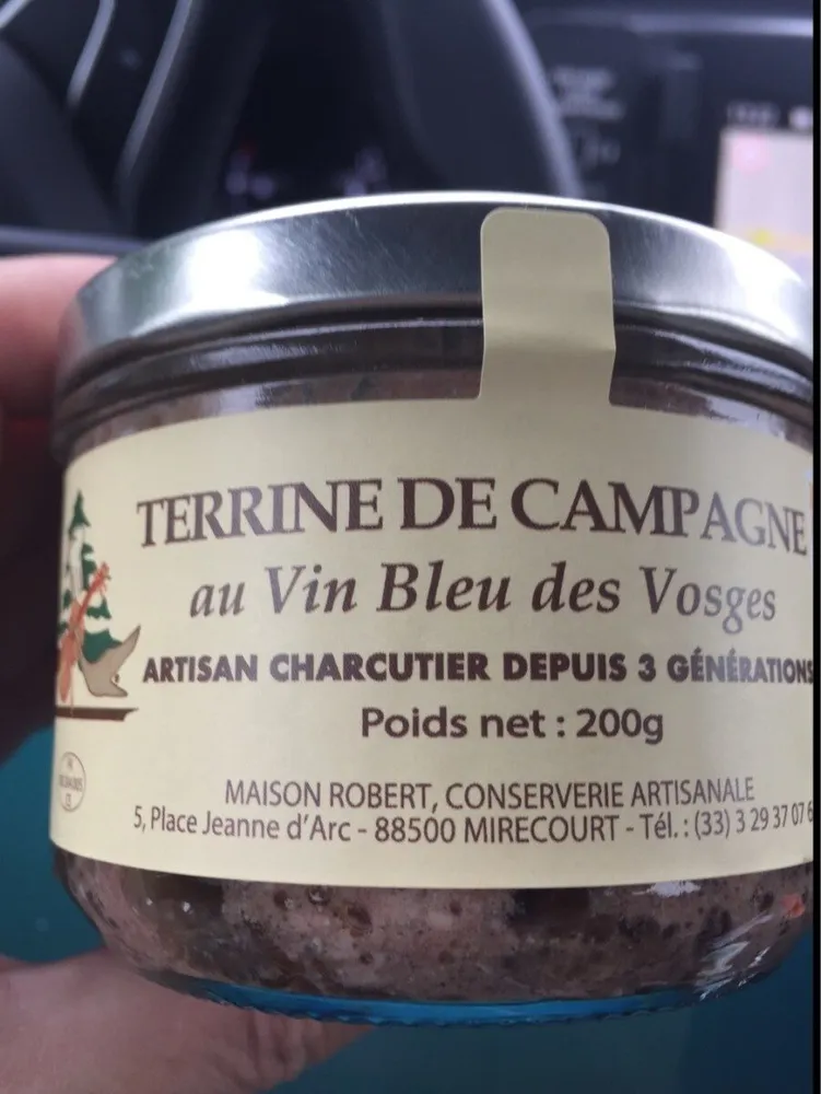 Tertine de campagne au vin bleu des vosges