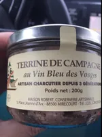 Tertine de campagne au vin bleu des vosges