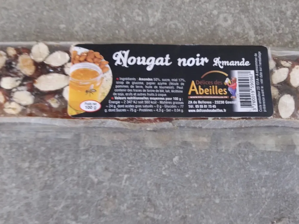 Nougat noir Amande