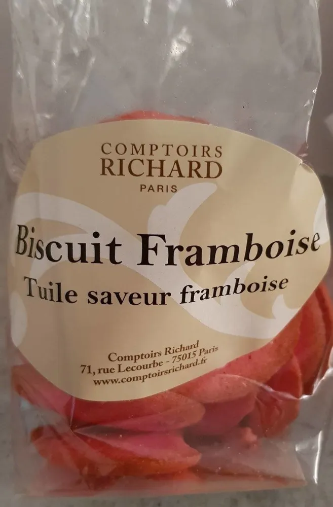 Tuiles saveur framboise