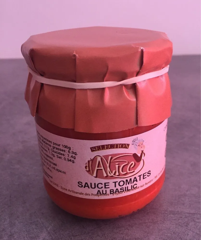 Sauce tomates au basilic