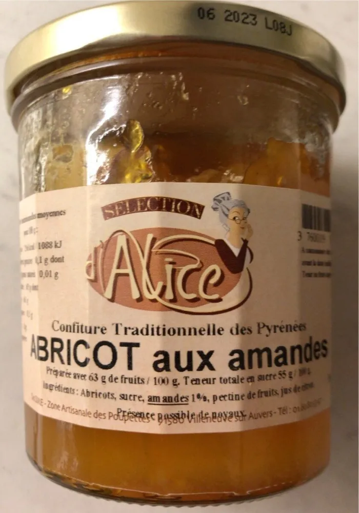Confiture Abricot aux mandes