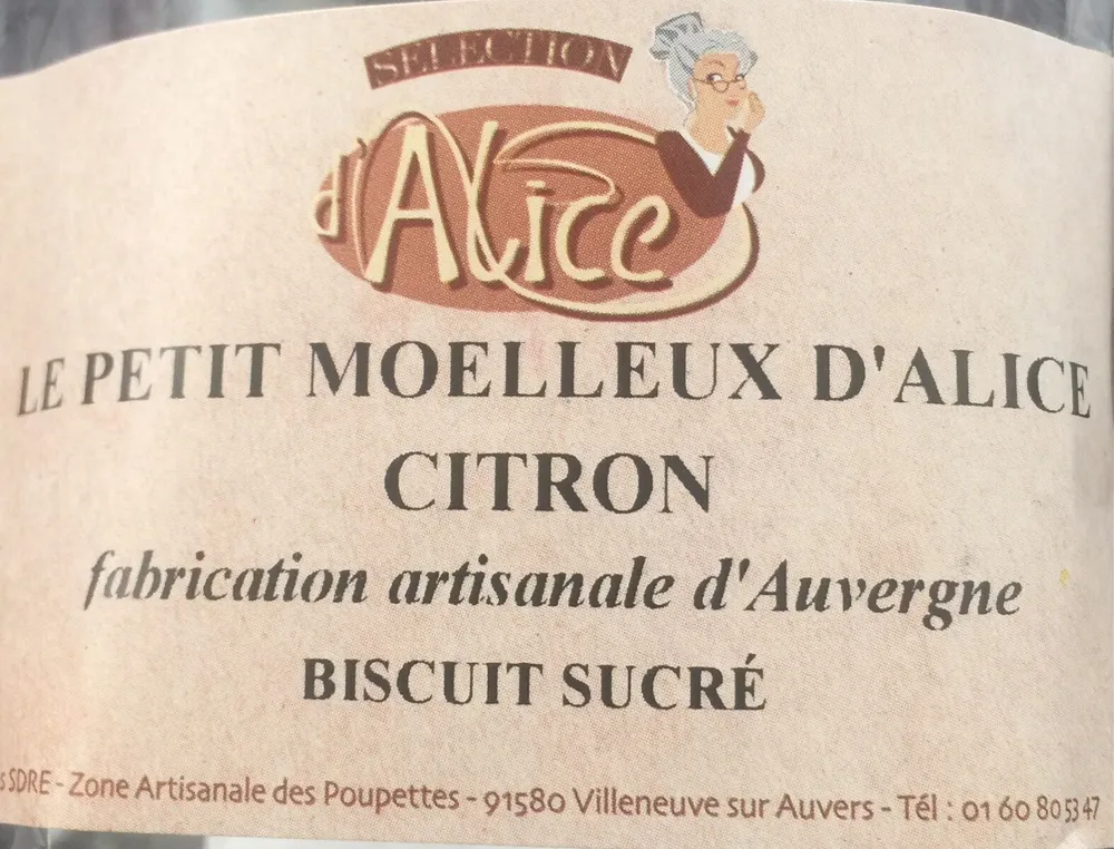 Le petit moelleux d'alice citron