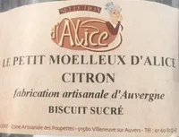 Le petit moelleux d'alice citron