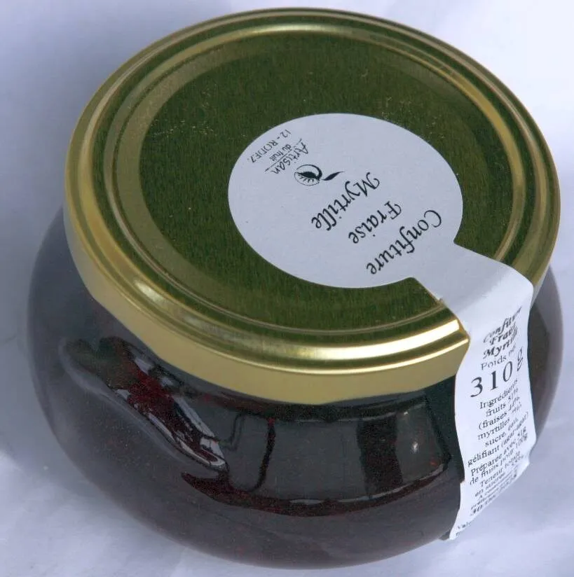 Confiture fraise myrtille