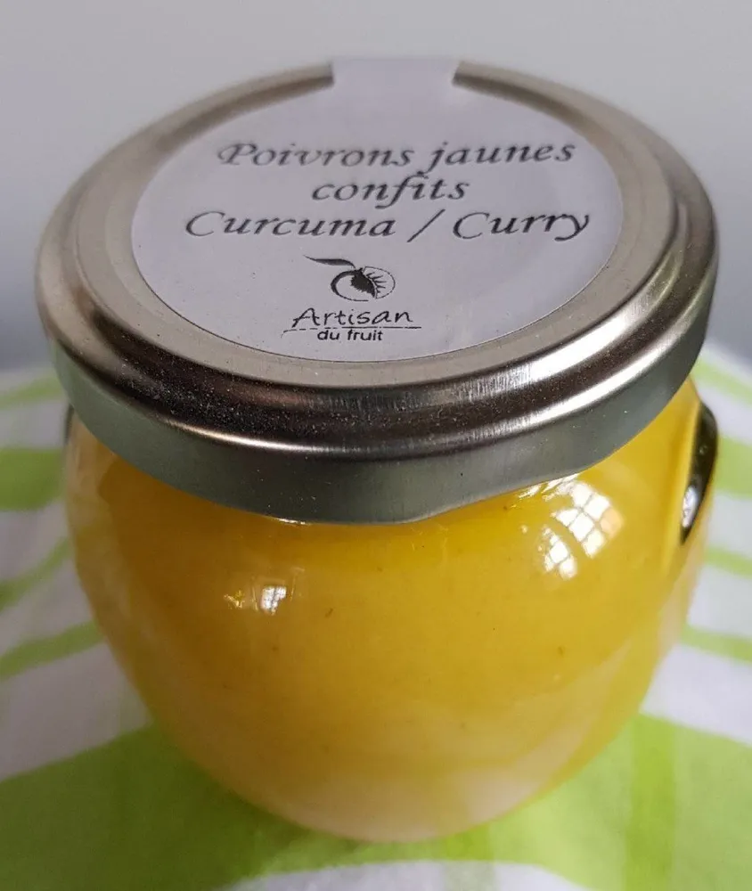 Poivrons rouge confits curcuma/piment