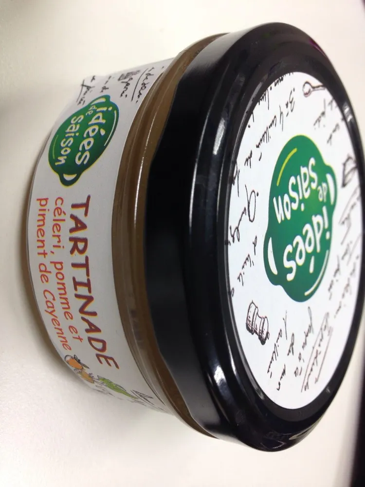 Tartinade celeri, pomme et piment de cayenne