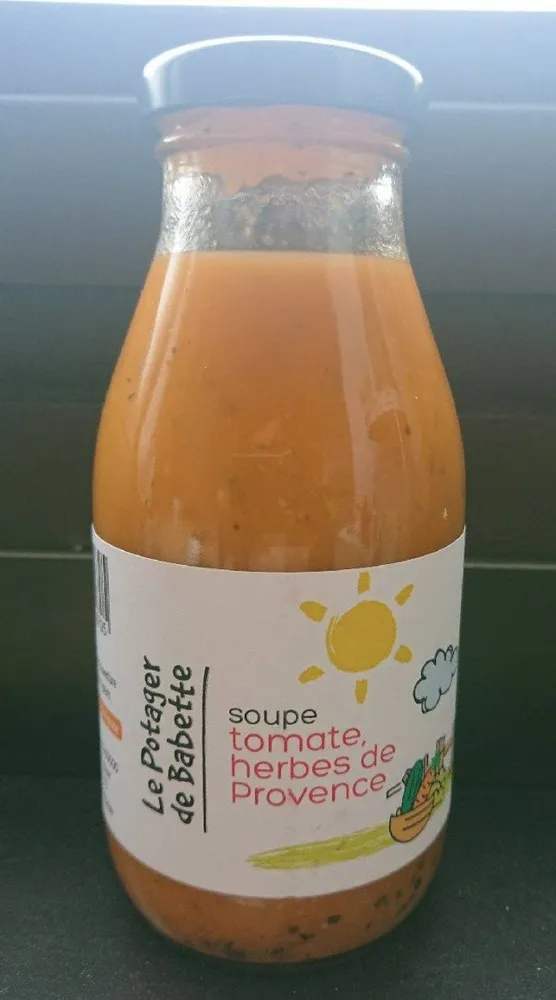 Soupe tomate, herbes de Provence