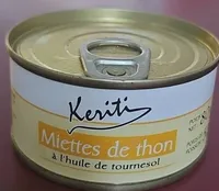 miettes de thon a l'huile de tournesol