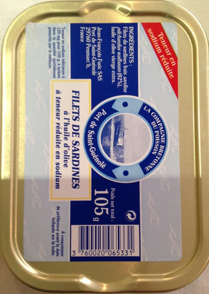 Filets de sardines à l'huile d'olive