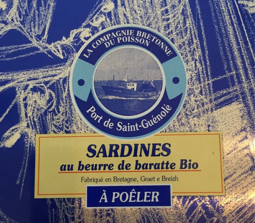 Sardines au beurre de baratte bio a poeler