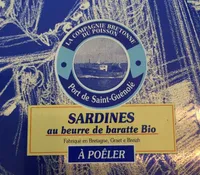 Sardines au beurre de baratte bio a poeler