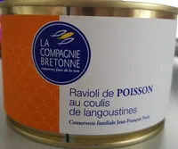 RAVIOLI de POISSON au Coulis de Langoustine