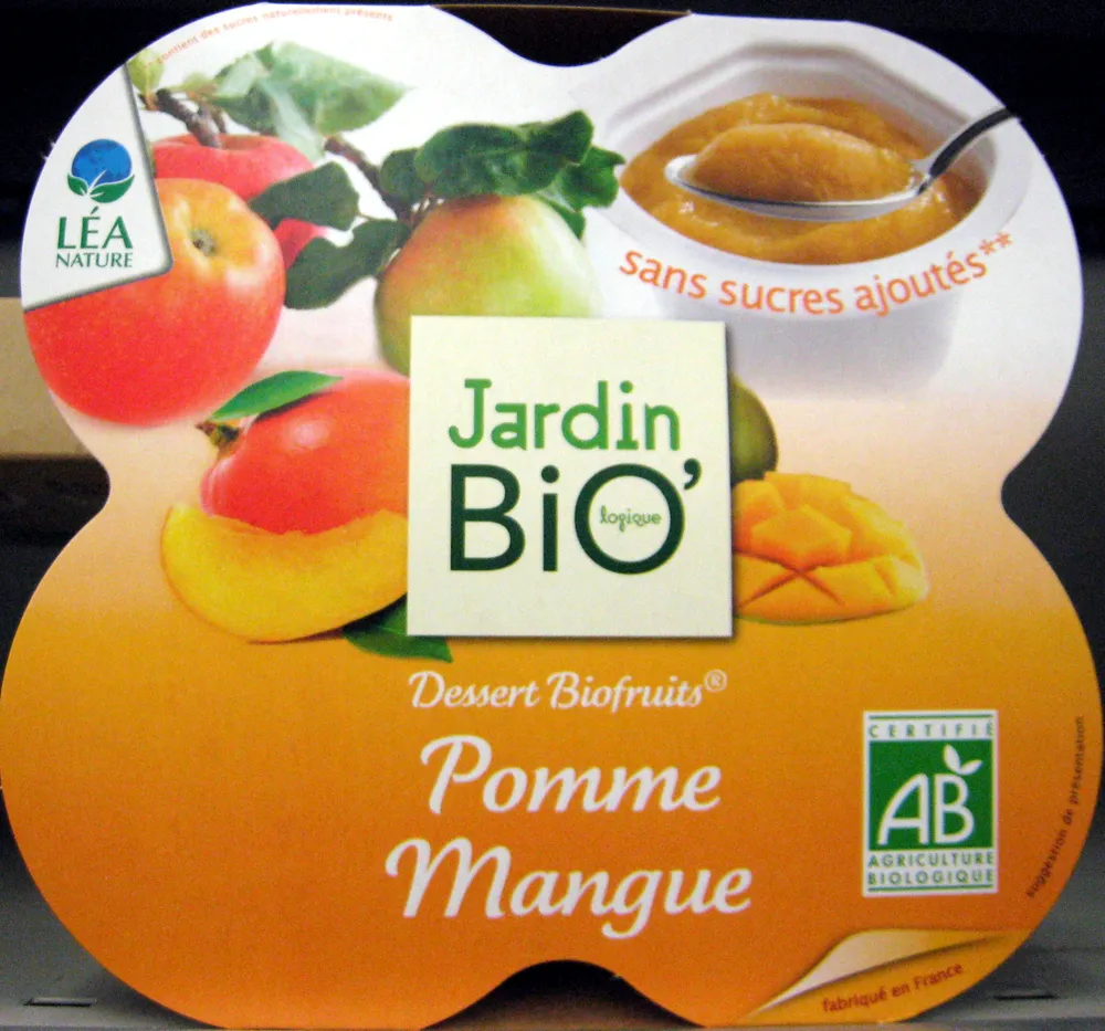 Dessert Biofruits Pomme Mangue