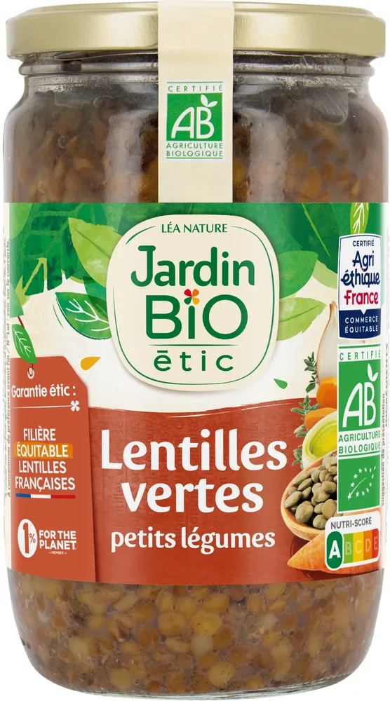 Lentilles cuisinés aux petits légumes