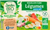Bouillon cube Légumes sans sel sans gluten