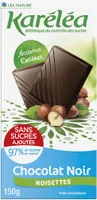 Chocolat noir noisettes entières