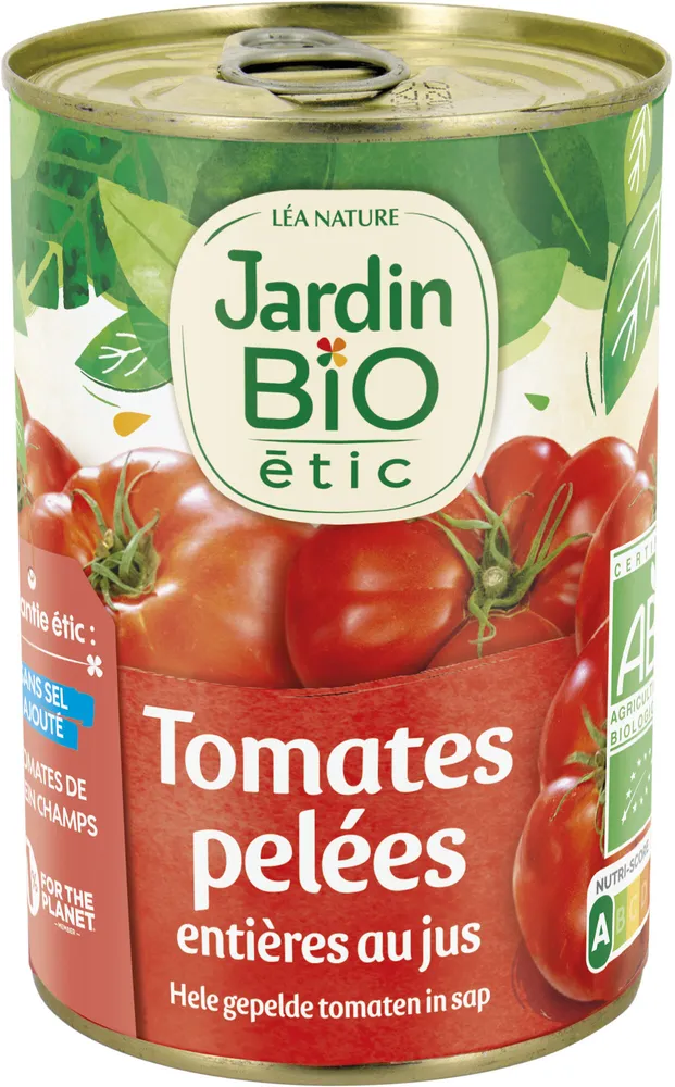 Tomates pelées entières au jus