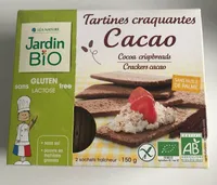 Tartines craquantes Cacao céréales