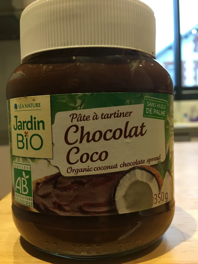 Pâte à Tartiner Chocolat à La Noix De Coco Bio