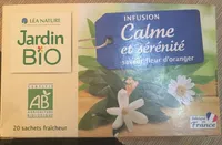 Infusion Calme Et Sérénité Saveur Fleur D'oranger Bio
