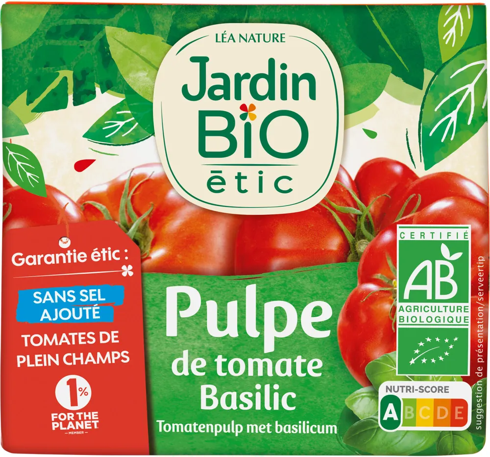 Pulpe de tomate Basilic