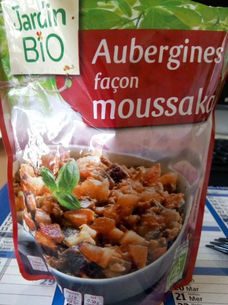 Aubergines façon moussaka aux légumes et bœuf bio
