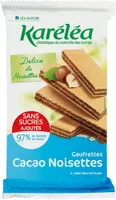 Gauffrettes cacao noisettes