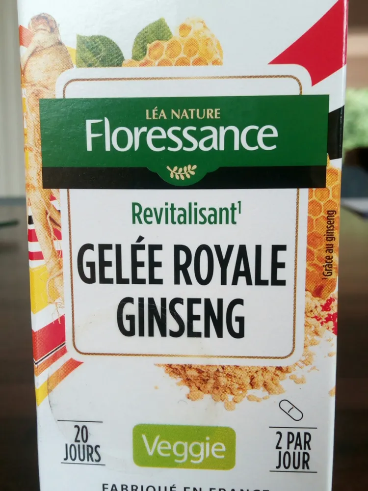 Gélule Végétale Revitalisant, Ginseng / Gelée Royale