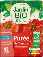 Purée de tomate bio
