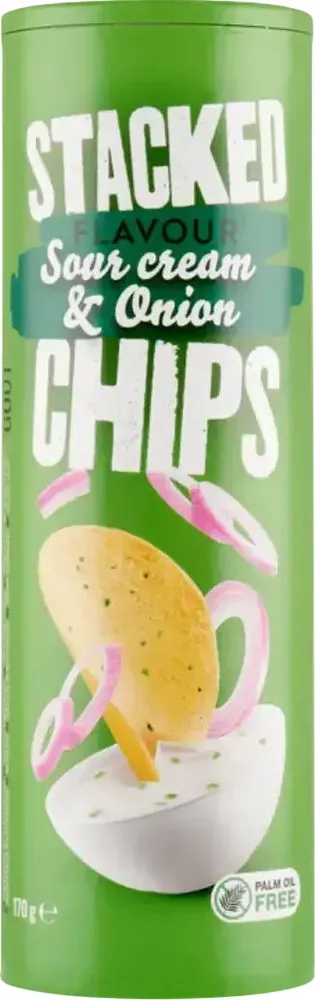 Stacked Chips Flavoir Sour cream& Onion