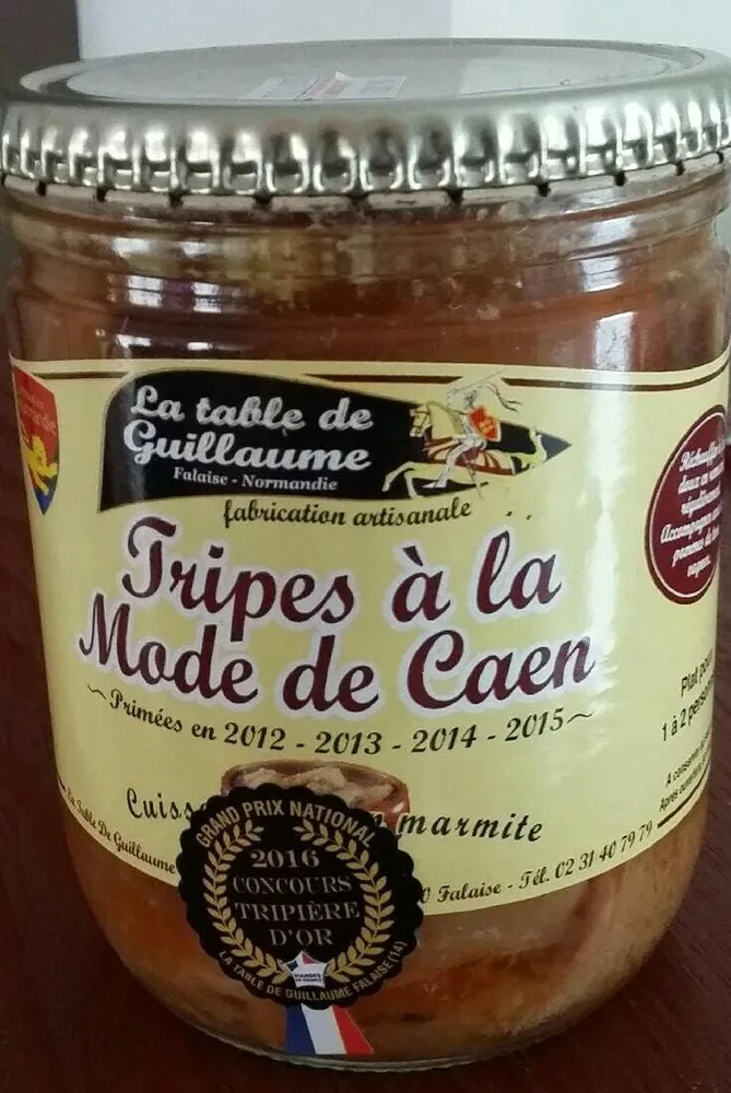 400G TRIPES MODE DE CAEN TABLE DE GUILLAUME