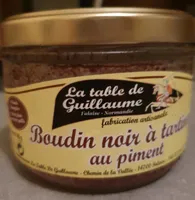 Boudin noir a tartiner au piment