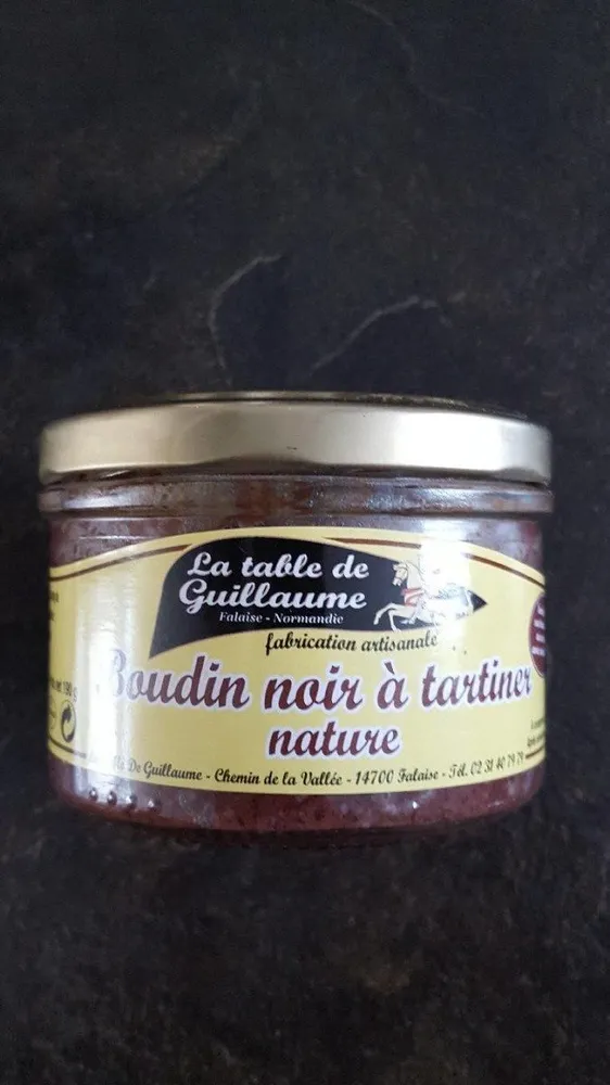 Boudin noir à tartiner nature