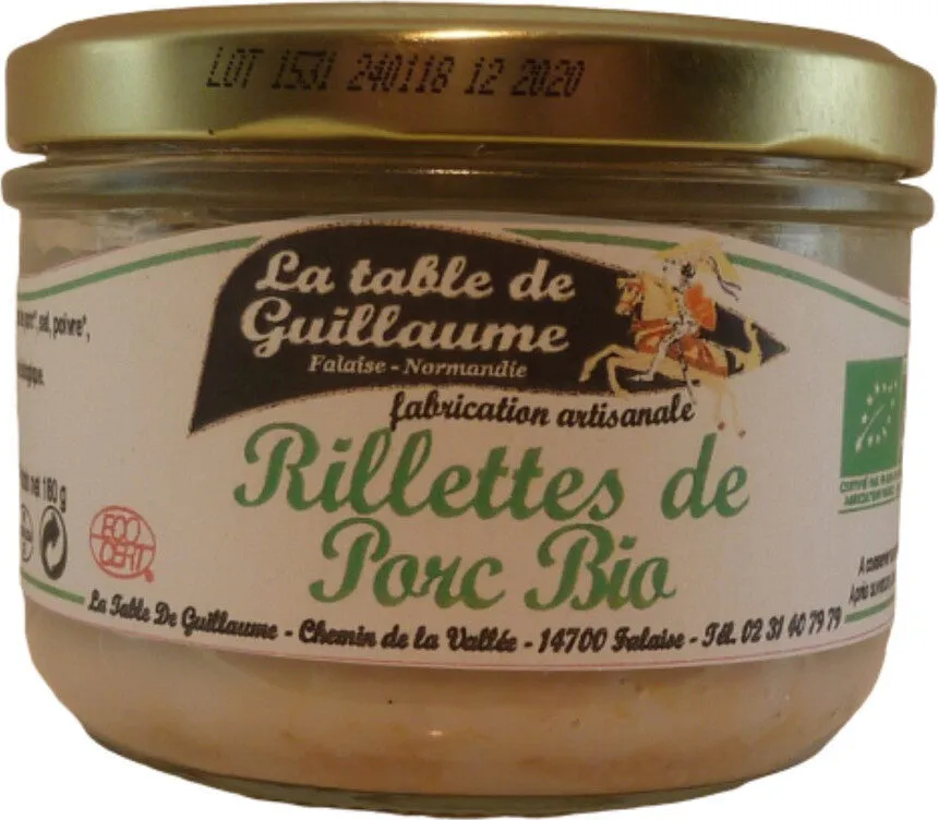 Rillettes porc bio