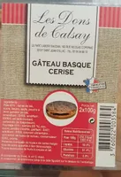 Gâteau basque cerise