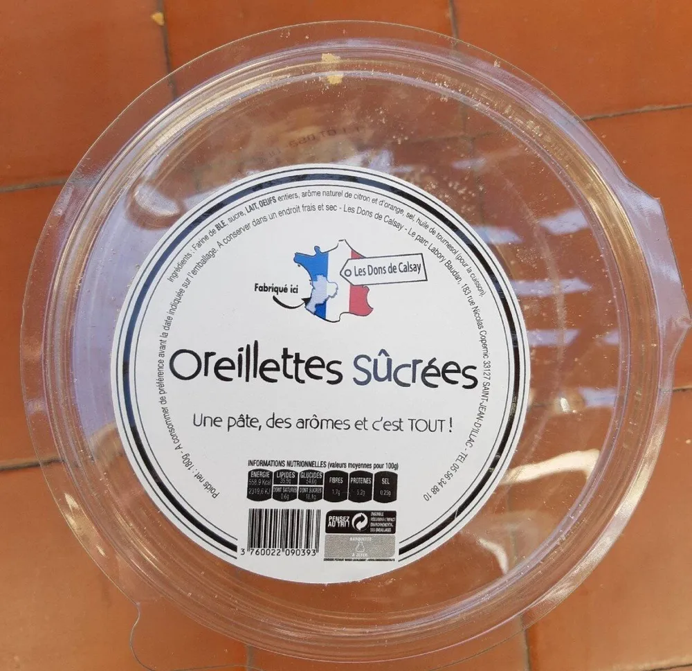 Oreillettes sûcrées