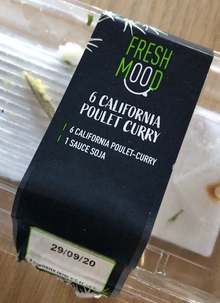 6 california poulet curry