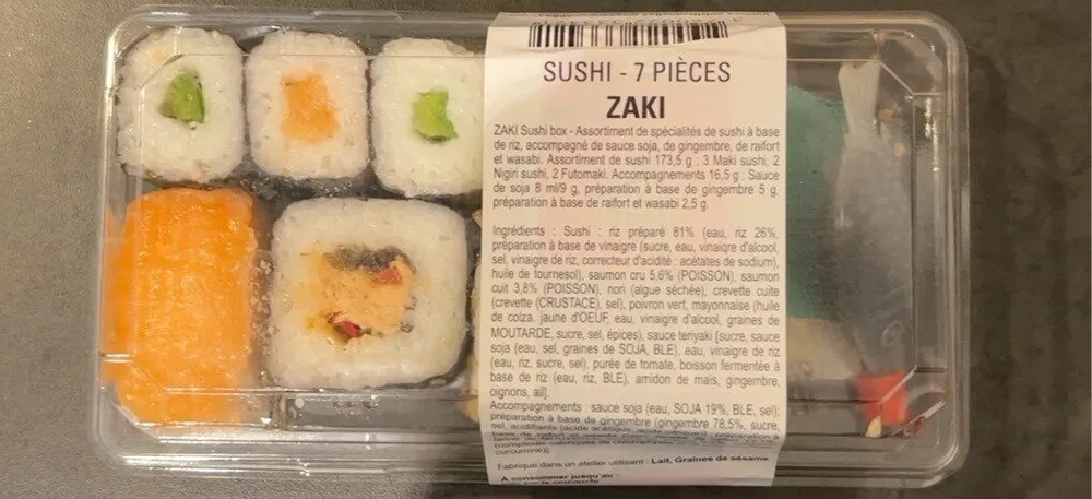 Sushi - 7 pièces ZAKI