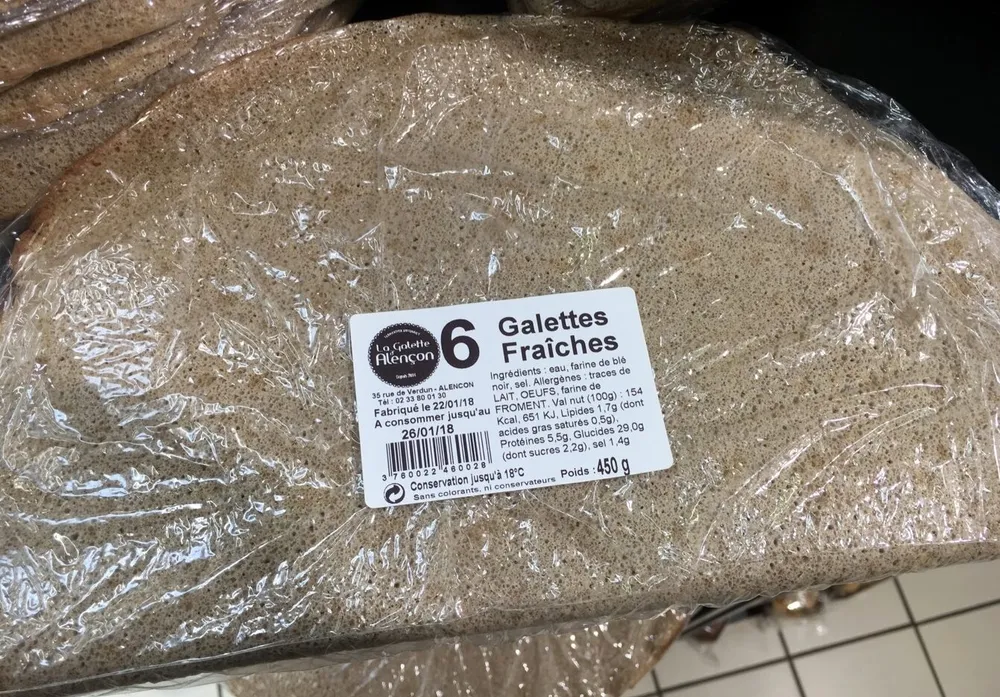 Galettes Fraîches