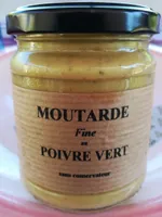 Moutarde fine au poivre vert