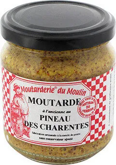 Moutarde Moutarderie Du Moulin, Ancienne Au Pineau