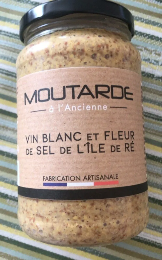Moutarde a l’ancienne vin blanc et fleur de sel de l’île de Ré