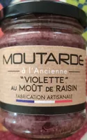 Moutarde à l'ancienne violette au moût de raisin