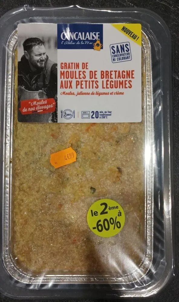 Gratin de moules de Bretagne aux petits légumes